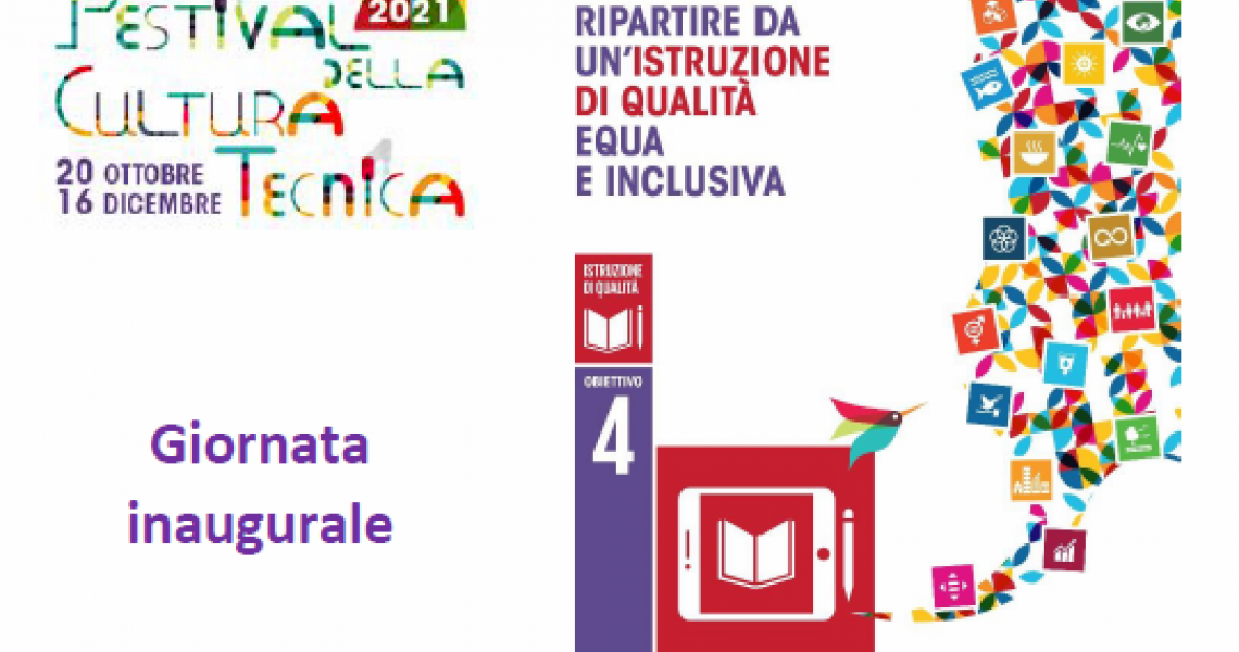 FESTIVAL DELLA CULTURA TECNICA ............ 20 ottobre, si parte